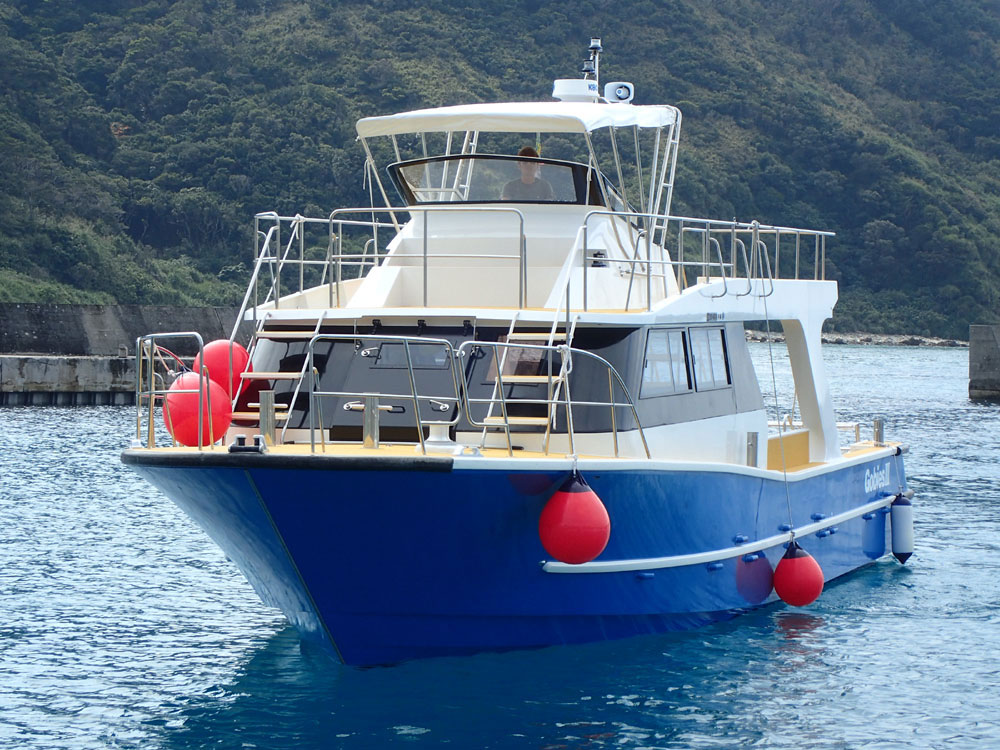 温水シャワーを3基完備